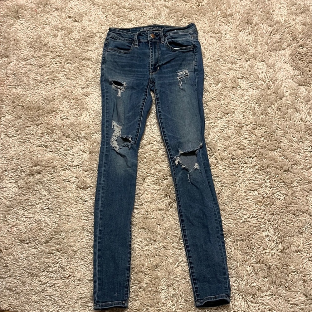 American Eagle Ripped Jeggings
